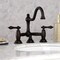 Kingston Brass KS3915AL Restoration Bathroom Bridge Faucet, Oil Rubbed Bronze KS3915AL - alternate 7